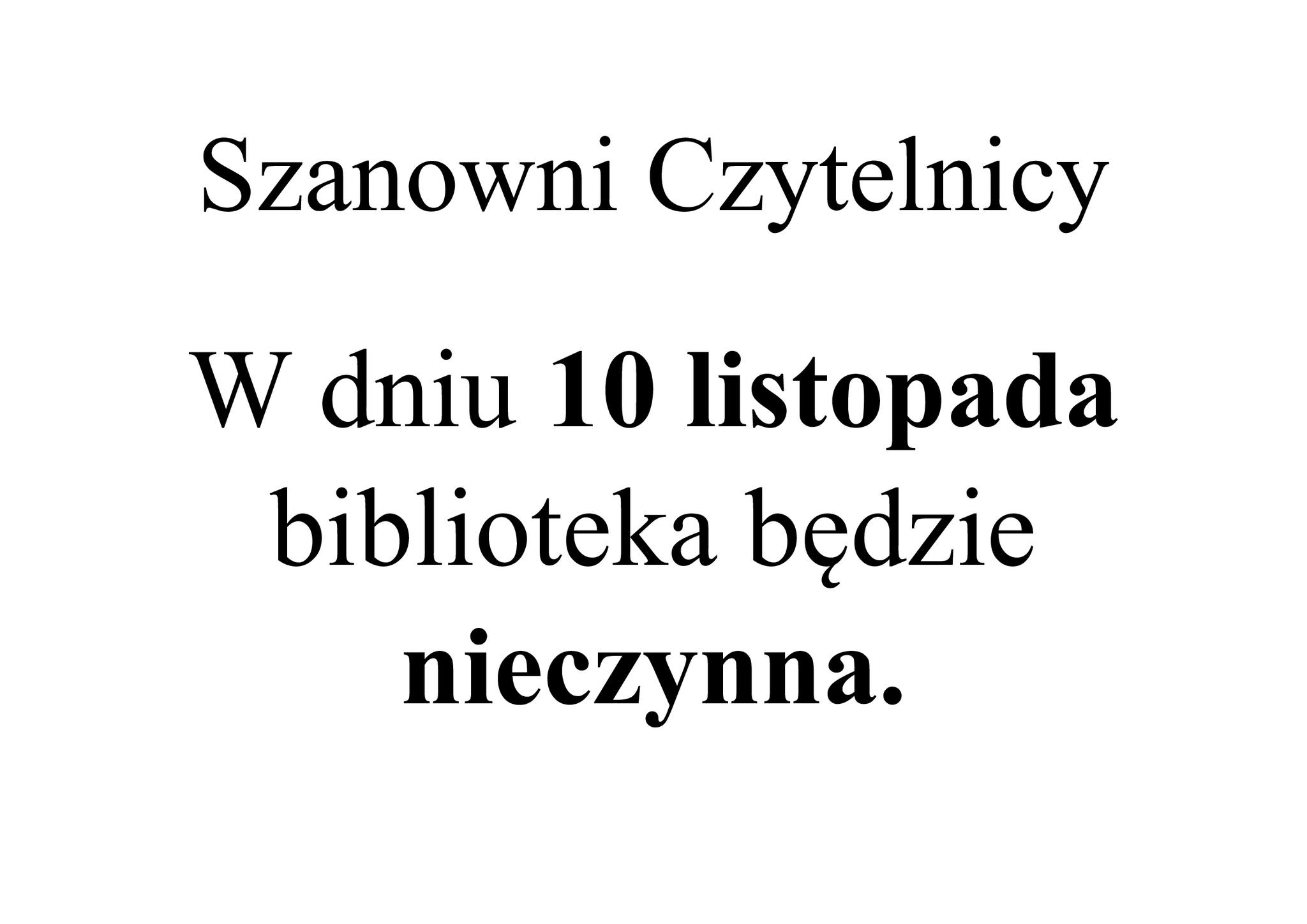 Szanowni Czytelnicy – zdjęcie 1