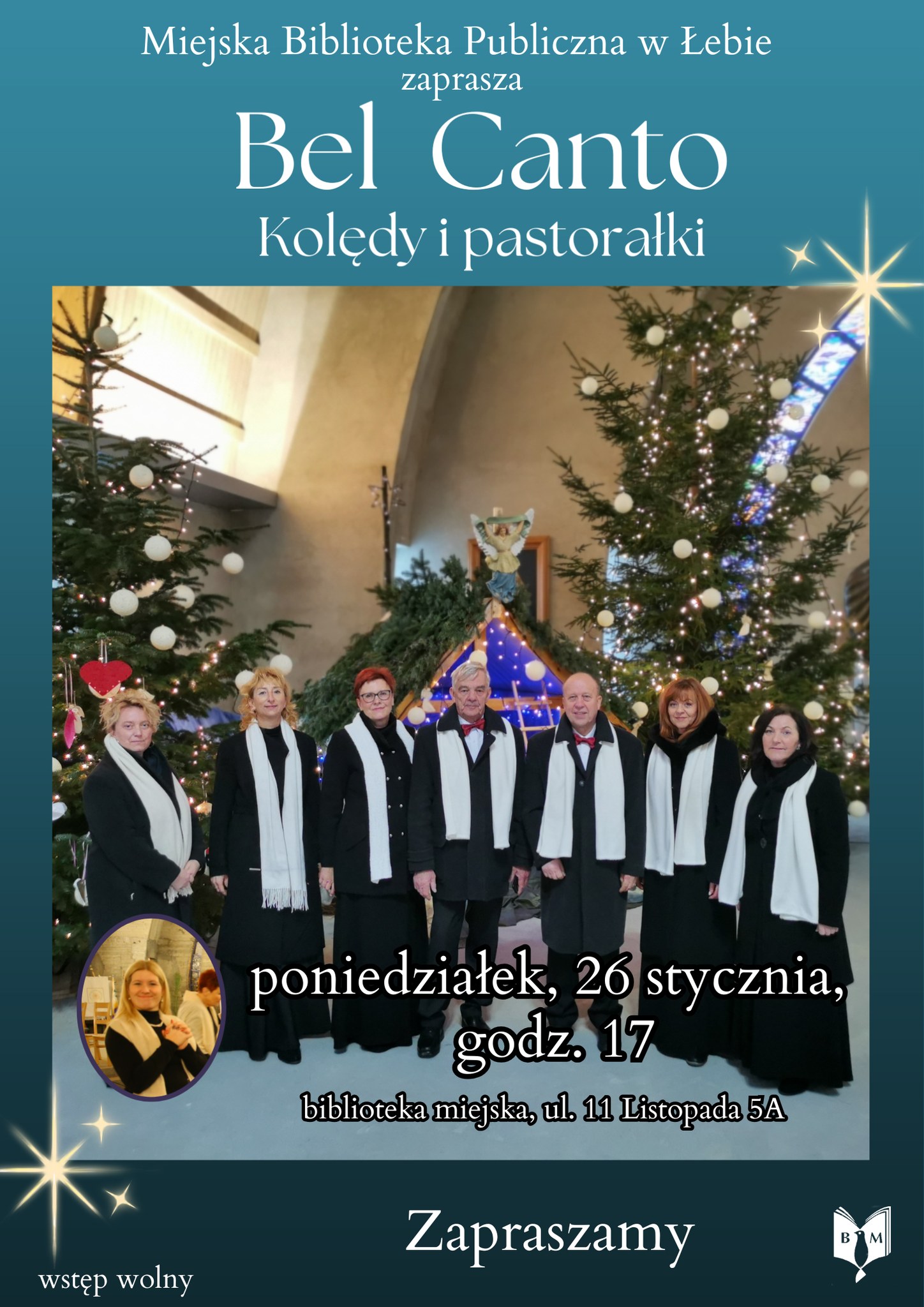 To już dziś, zapraszamy o godz. 17 do biblioteki na wstęp Zespołu Bel Canto, który wykona Kolędy i pastorałki – zdjęcie 1