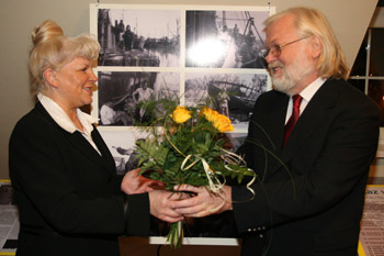 Burmistrz Łeby Halina Klińska i Ryszard Leszczyński