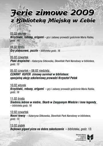 Ferie zimowe 2009