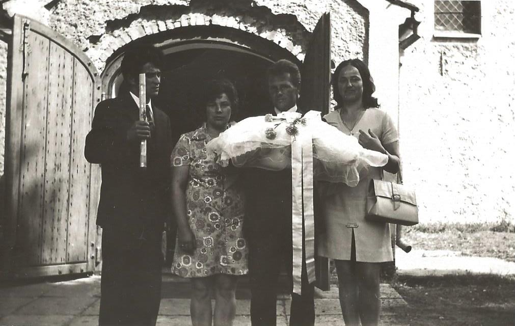 Chrzest Grzegorza Karapudy, 1973 rok.