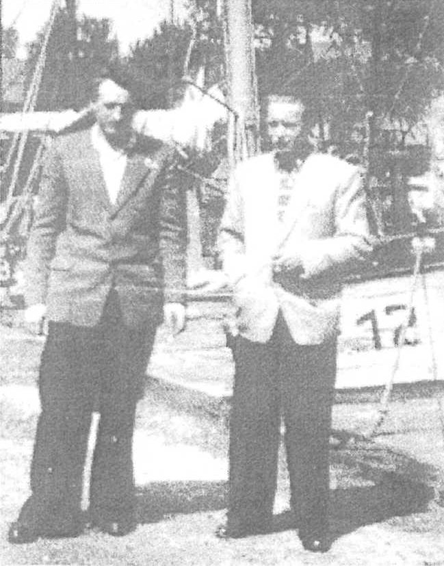 Pan Karol przy swoim kutrze