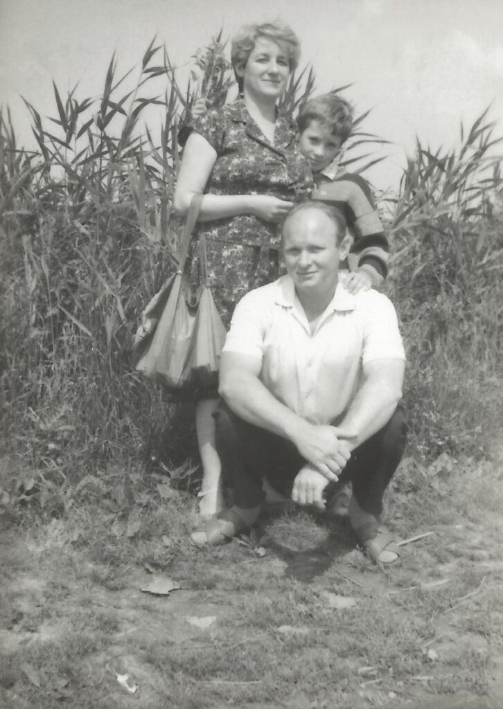 Sylwia Kowalczyk z mężem Zdzisławem i synem Grzegorzem